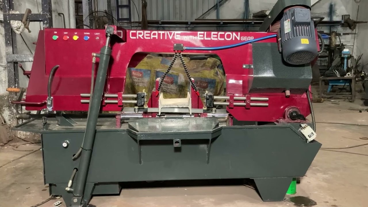 Bandsaw machine With Hydraulic Auto Lift Features Specially Designed for flat Bar cut by CREATIVE