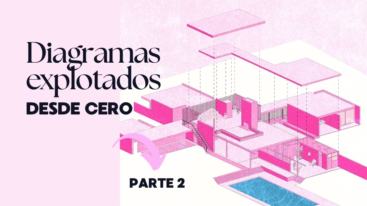 Diagrama axonométrico explotado en Illustrator | parte 2