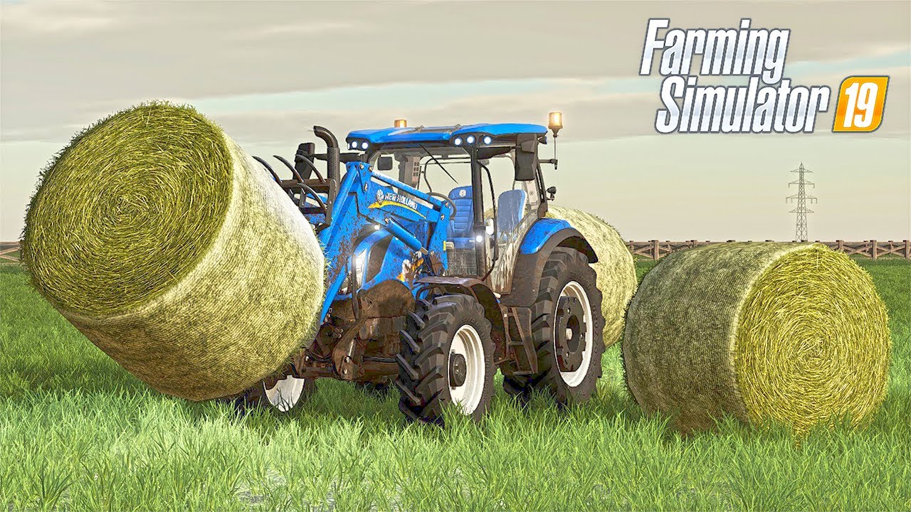 HAULING HAY BALES OFF THE FIELD - NEBRASKA LANDS SEASONS FS19 (ROLEPLAY)