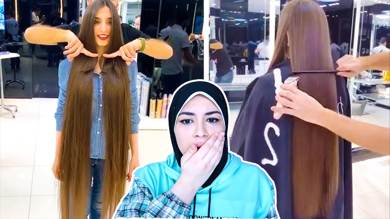 تحدي قص الشعر الطويل للبنات!🙆😱👽