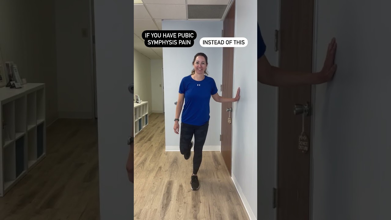 If you have pubic symphysis dysfunction try this exercise, part 1.