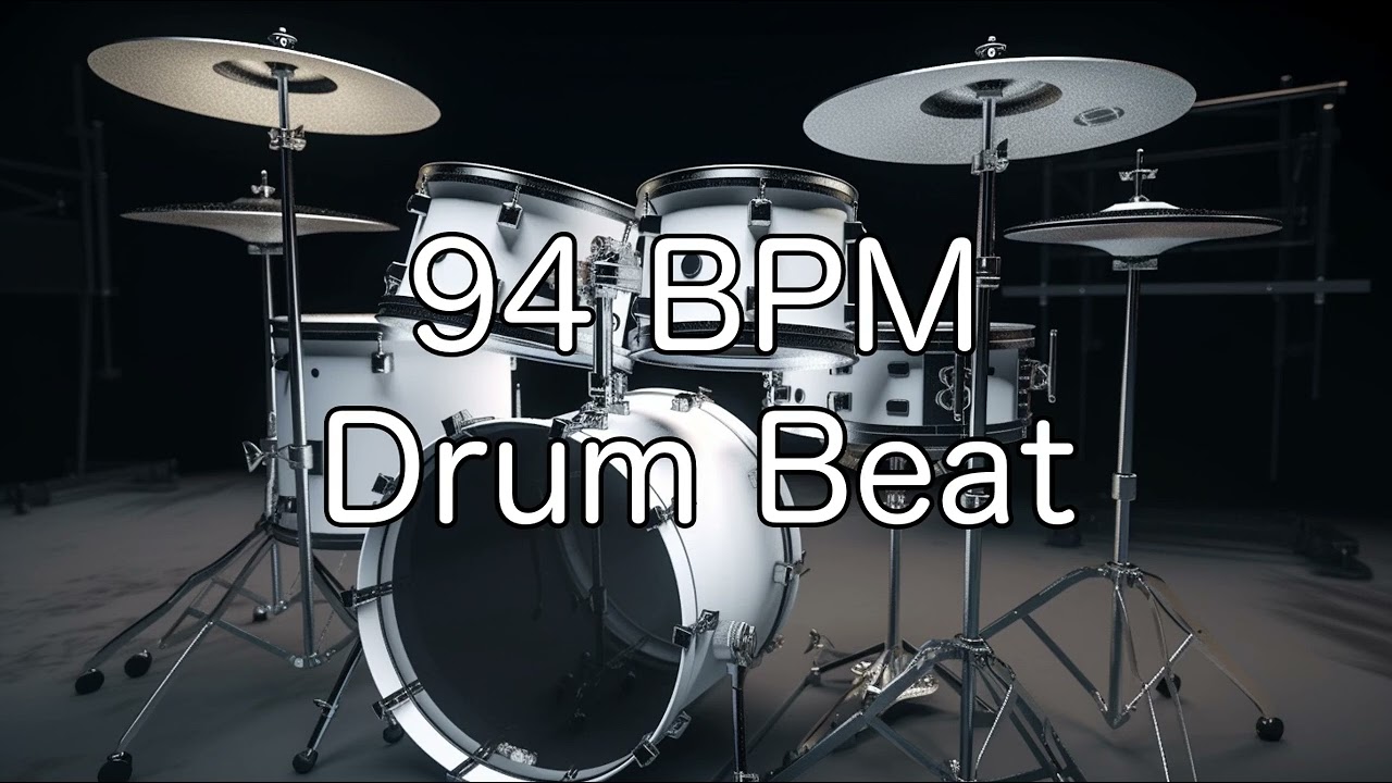 94 BPM Rock Drum Beat for Musical Practise