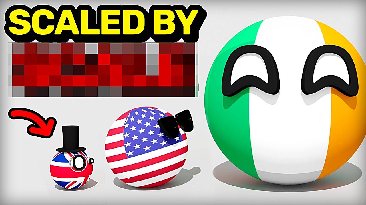 COUNTRIES SCALED BY... #6 | Countryballs Compilation