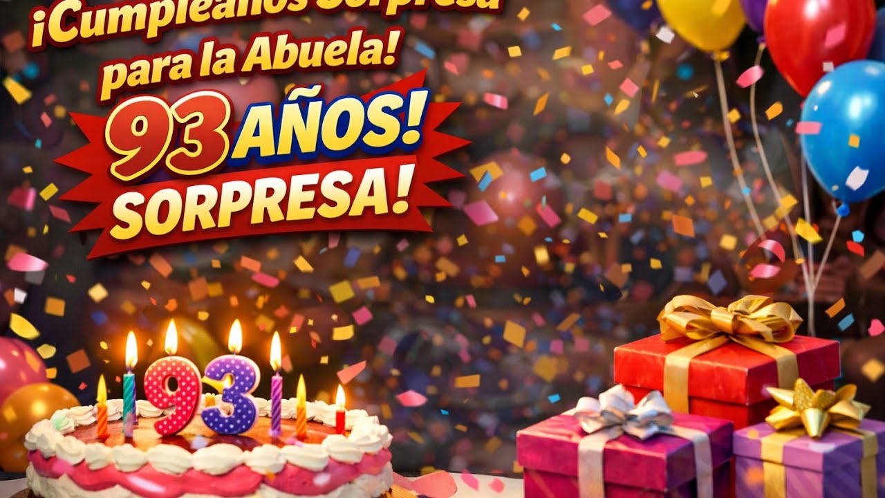 Sorpresa a la Abuela en su dia