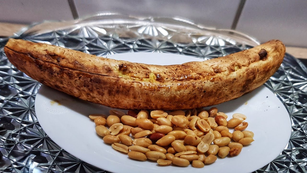 Roasted Plantain (Air Fryer method) / Ger&ouml;stete Kochbananen