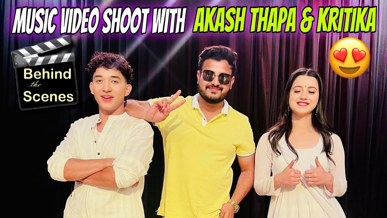 BTS 💜 Music Video Shoot With Akash Thapa & Kritika   Chauhan | Naino Ka Sukoon 😍