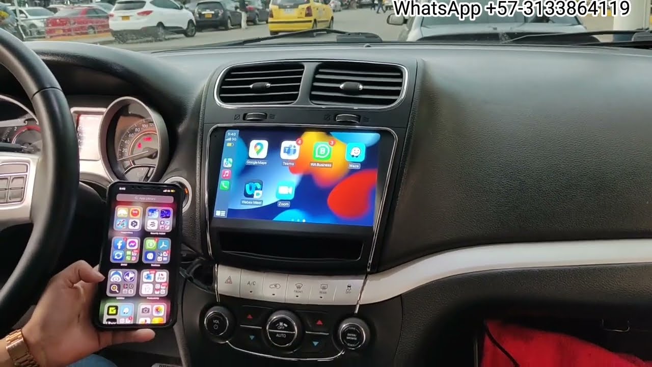 radio Android Dodge Journey car play compatible con modelos 2010 a 2019 llévalo con sistecredito