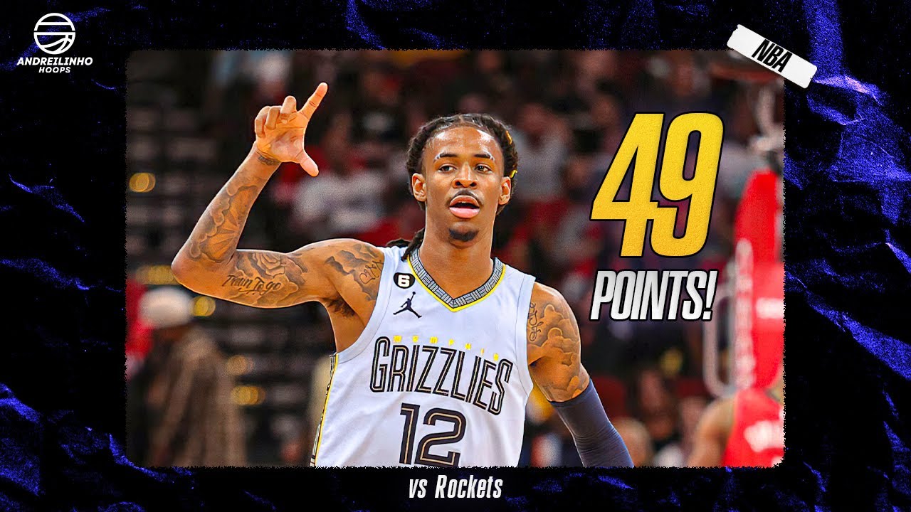 Ja Morant 49 POINTS vs Rockets! ●  Full Highlights ● 21.10.22 ● 1080P 60 FPS