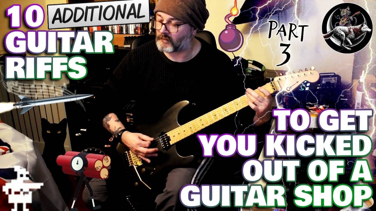 10 ADDITIONAL GUITAR RIFFS To Get You Kicked Out Of A Guitar Shop | WITH GUITAR TABS