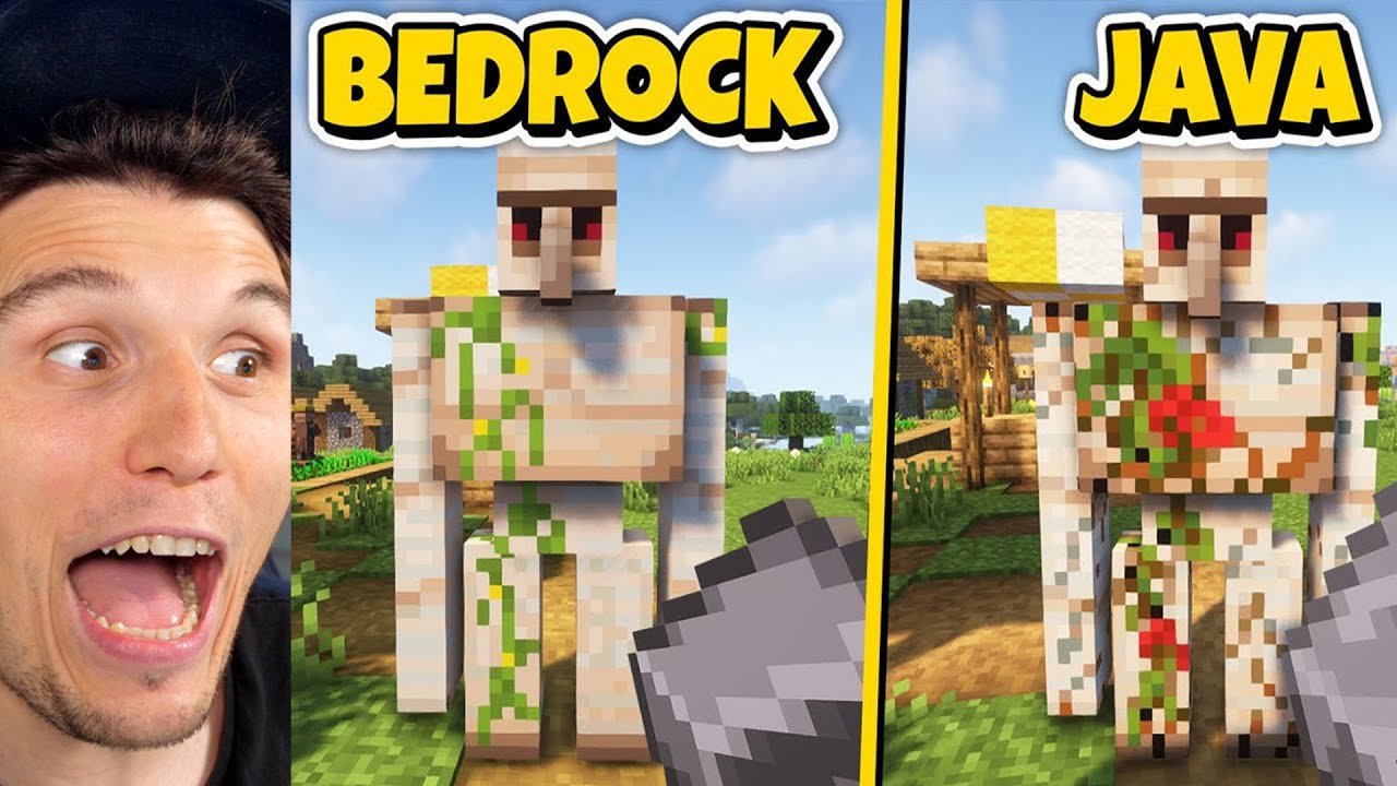 Paluten REAGIERT auf Minecraft BEDROCK vs JAVA Edition (25 Unterschiede)