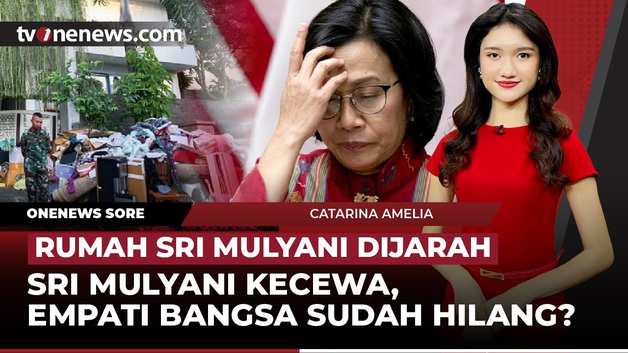 Rumah Sri Mulyani Dijarah Massa, Gibran Digugat Rp125 Triliun di PN Jakpus | OneNews Sore