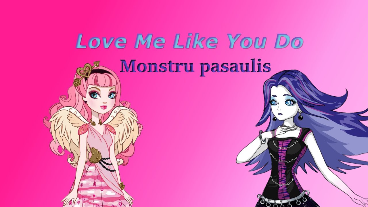 Ever After High & Monster High Music Video Love Me Like You Do[StopMotion]