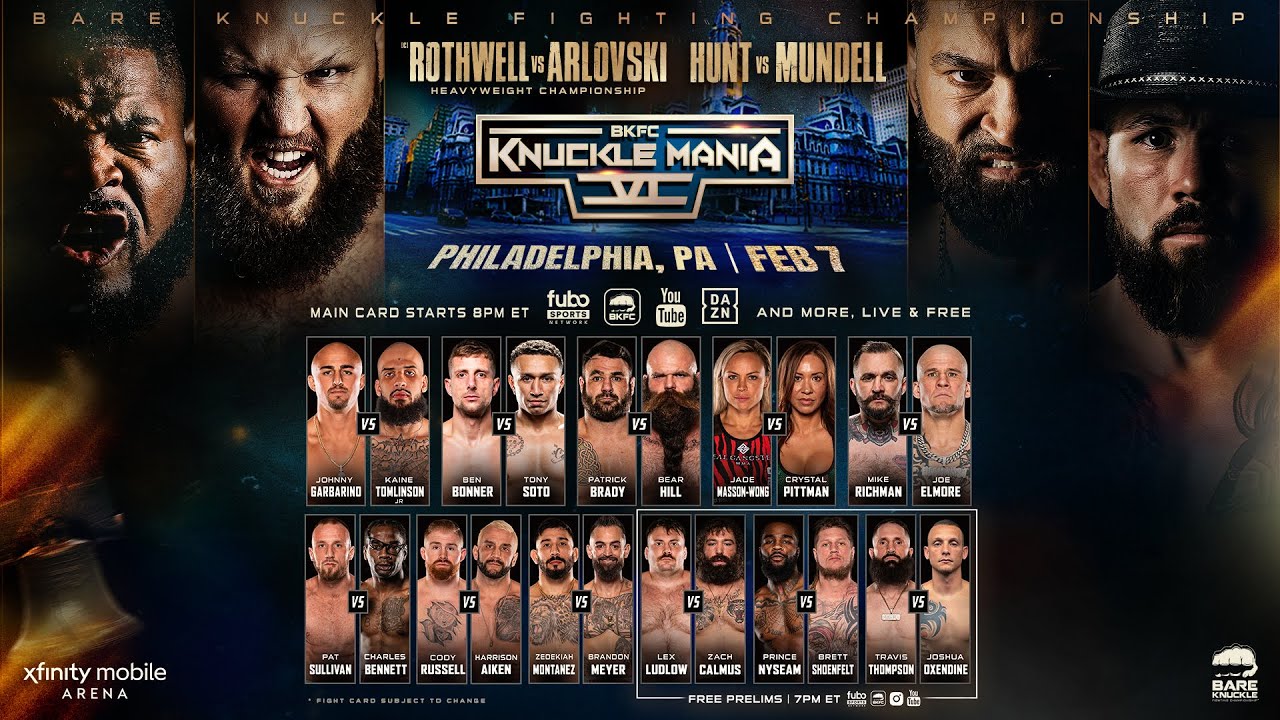 KNUCKLEMANIA VI LIVE & FREE! FEB 7TH | 7PM EST