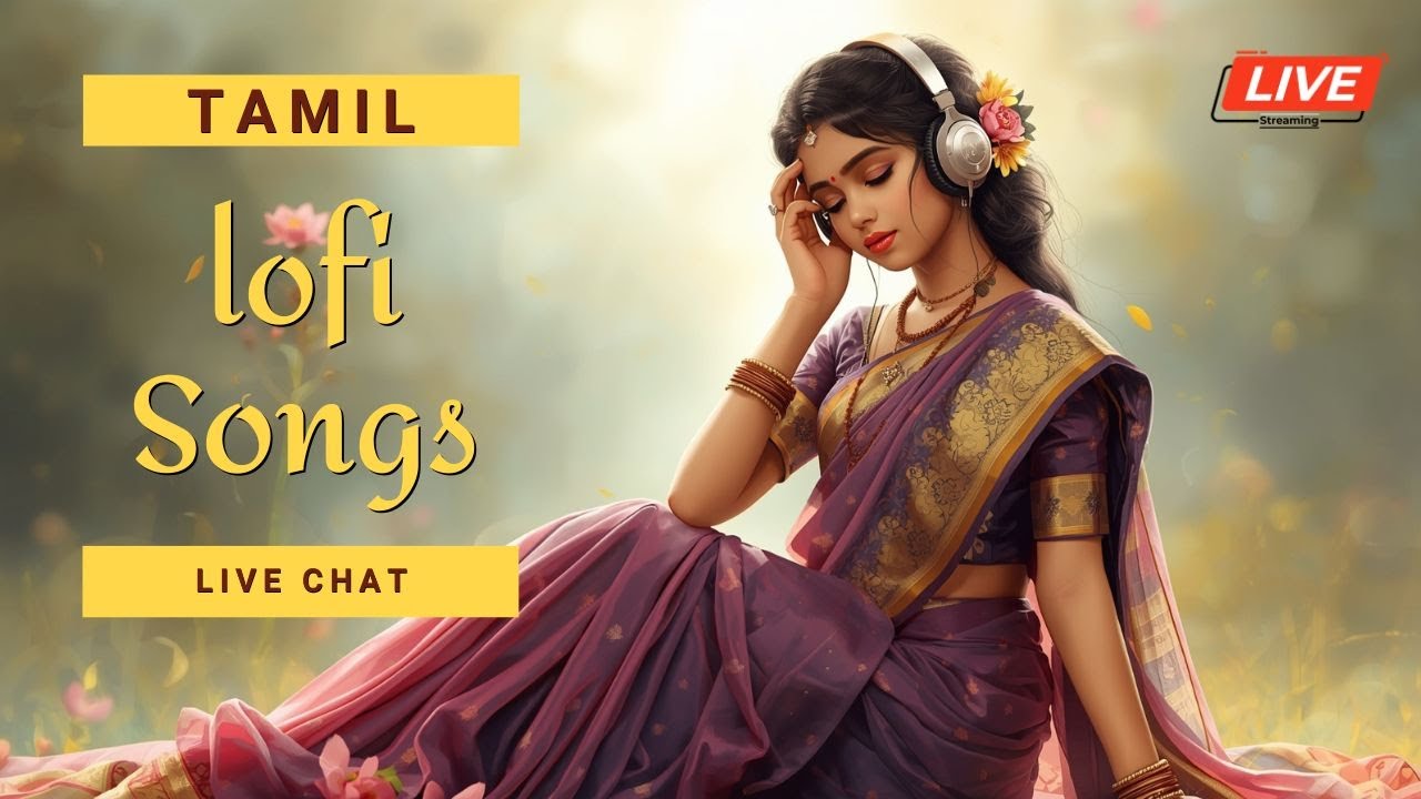 Tamil Songs Live | 24/7 Study Music 🎶 | Sleep Vibes 😴 | Rainy Day Chill Beats #live #lofi
