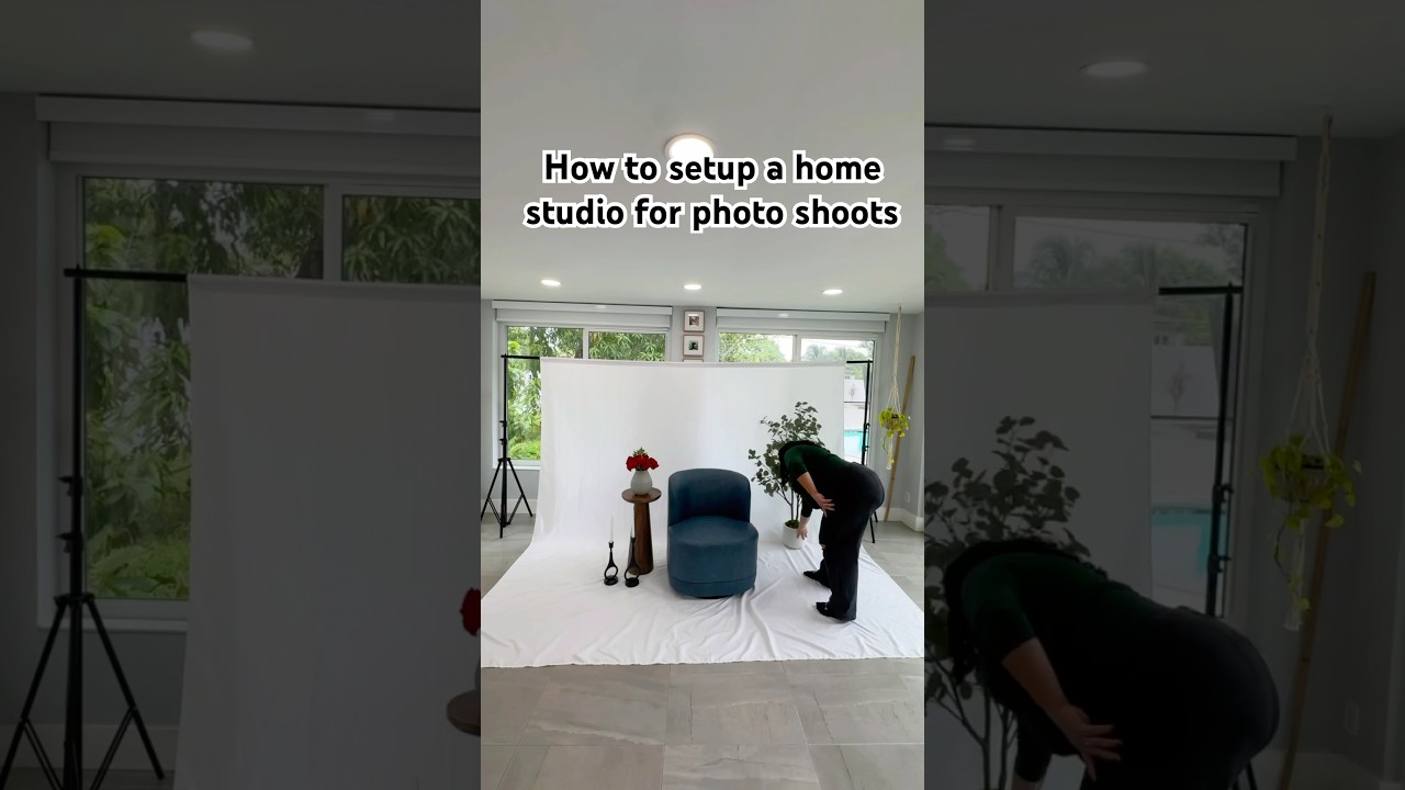 Transform Your Space: Easy Home Photo Studio Setup in Minutes! #photographytips  #StudioSetup