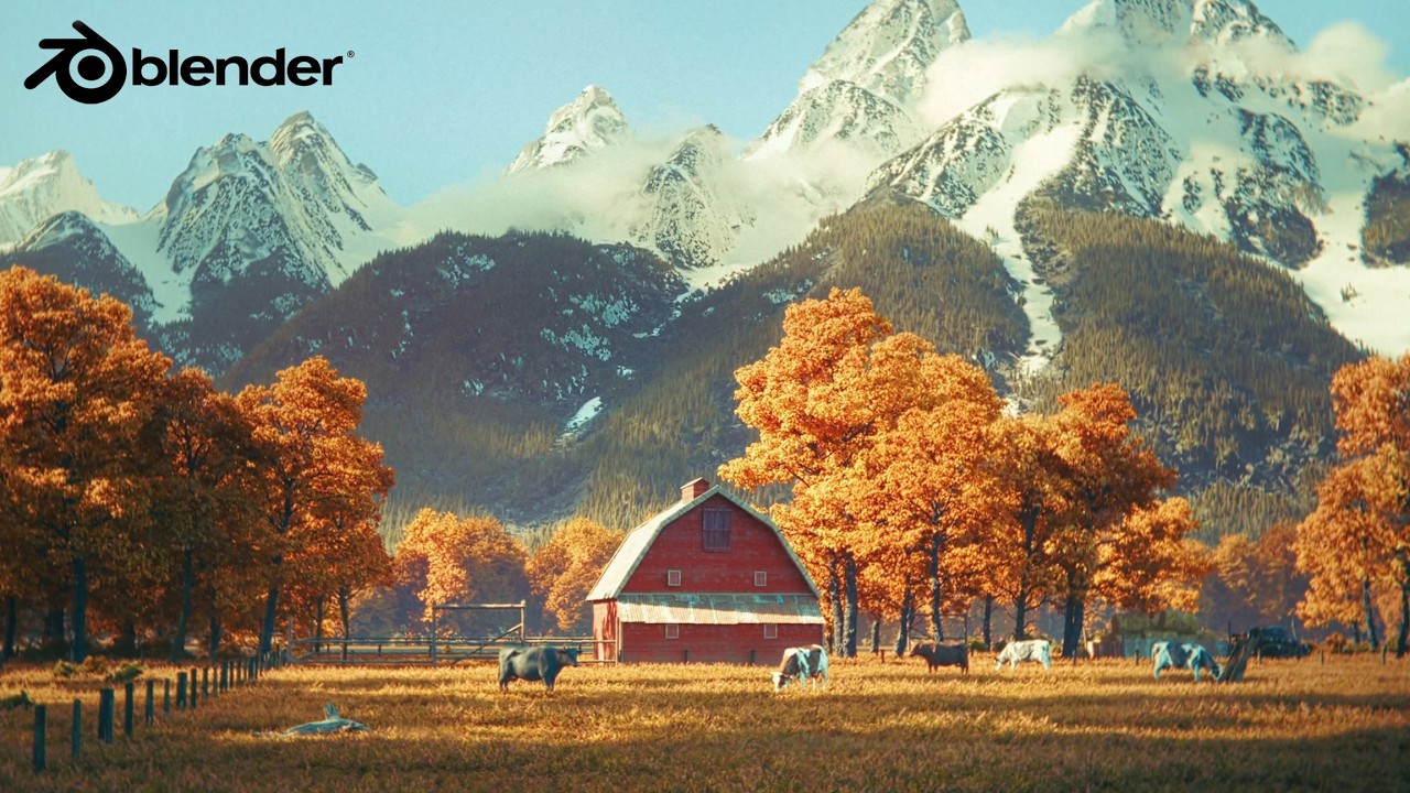 How I Made Dreamy Mountain Shots in Blender