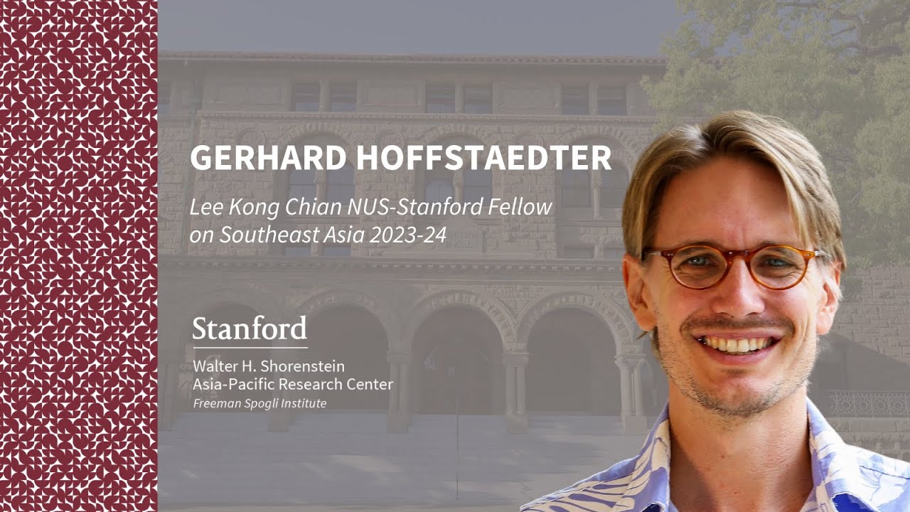 LKC NUS-Stanford Fellow on Southeast Asia Gerhard Hoffstaedter on Refugee Placemaking in Malaysia