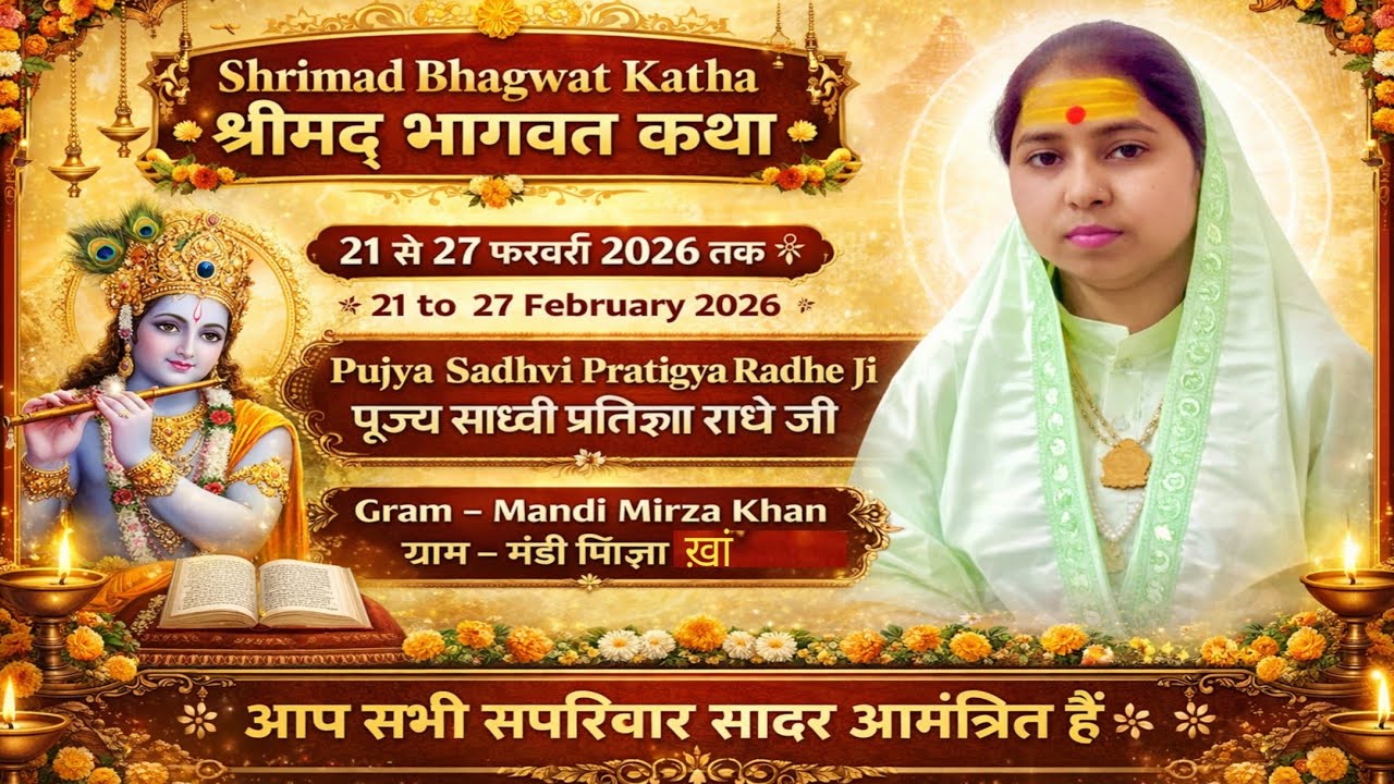 Live //Day 6,,🔴 श्रीमद् भागवत कथा प्रतिज्ञा राधे मंडी मिर्जा खाँ फतेहपुर सीकरी आगरा