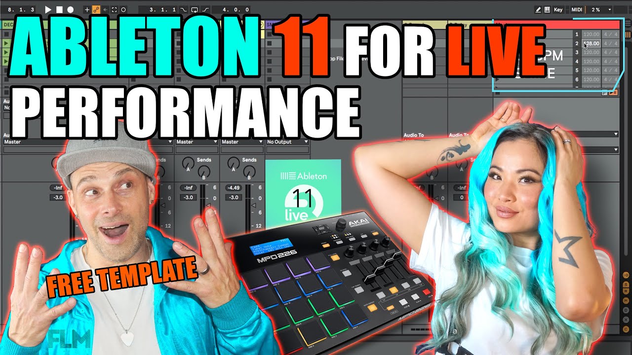 Ableton Live Performance Setup for DJs & Bands (FREE ABLETON TEMPLATE) | Ableton Live 11 Tutorial