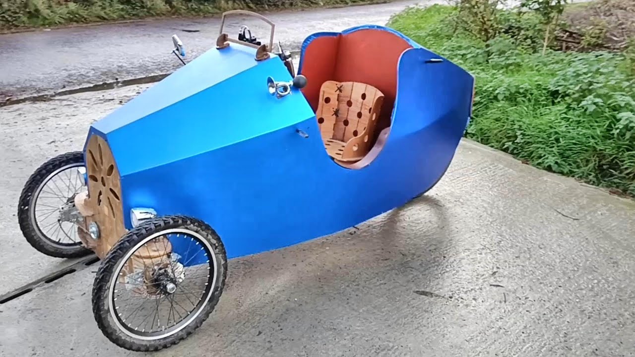 Lights, Camera, Action!! – Home Made Wooden Car With Yose Power E-Bike Conversion Kit