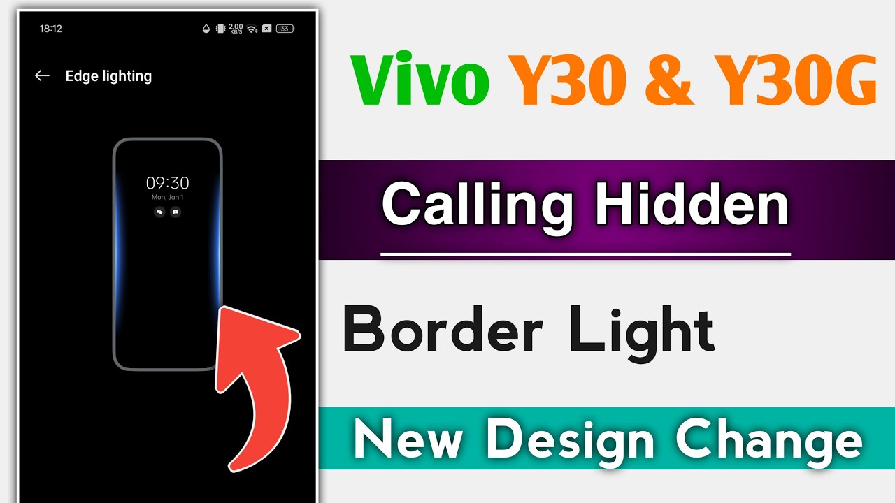 Vivo Y30 & Y30G How To Use Call Edge Light ! Call Hidden Features Vivo Y30 & Y30G