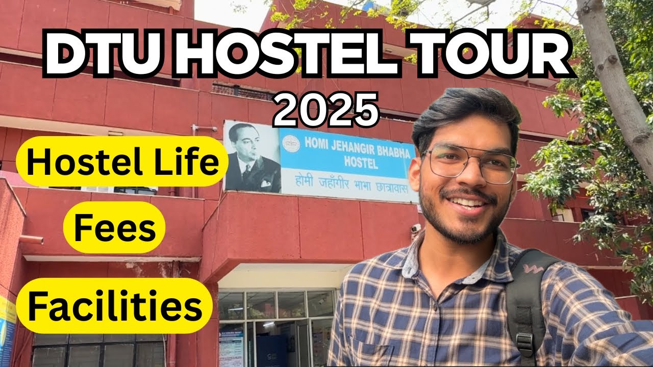 DTU Boys Hostel Tour 2025 | MBA,M.tech & B.tech Hostel rooms | Fees, Mess Hostel life #dtu #jee #mba