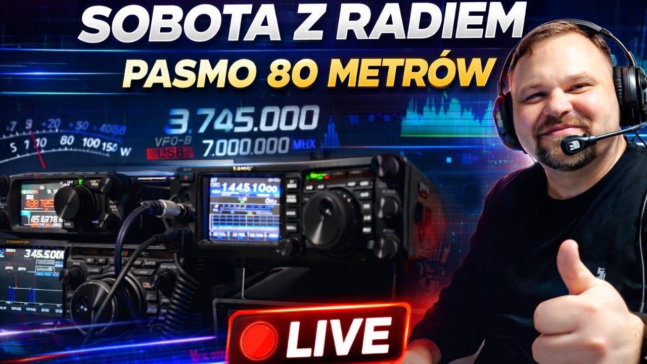 Sobota z radiem pasmo 80m LIVE #110 🔴 | 10 Stycznia 2026 Zapraszam