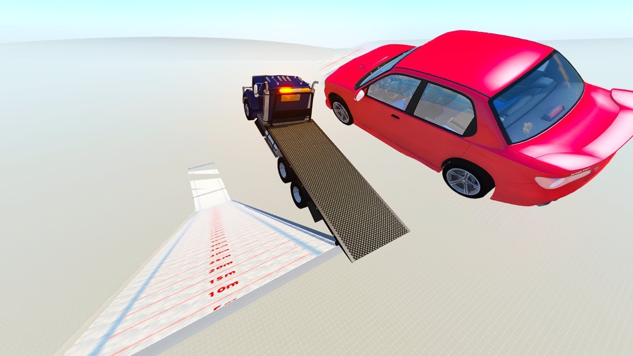 TRUCK RAMP VS THE SKI JUMPING ARENA! - BeamNG Drive