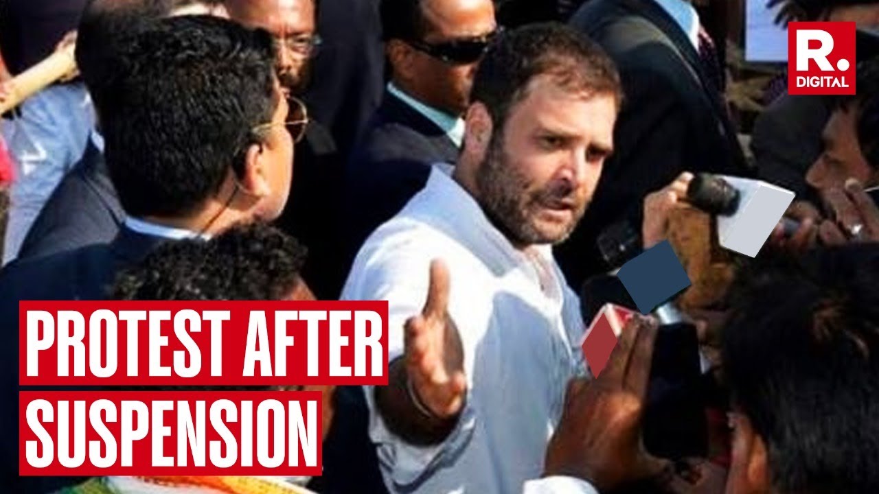 Opposition Leaders Stage Protest From Parliament To Vijay Chowk, Slamming Central Govt