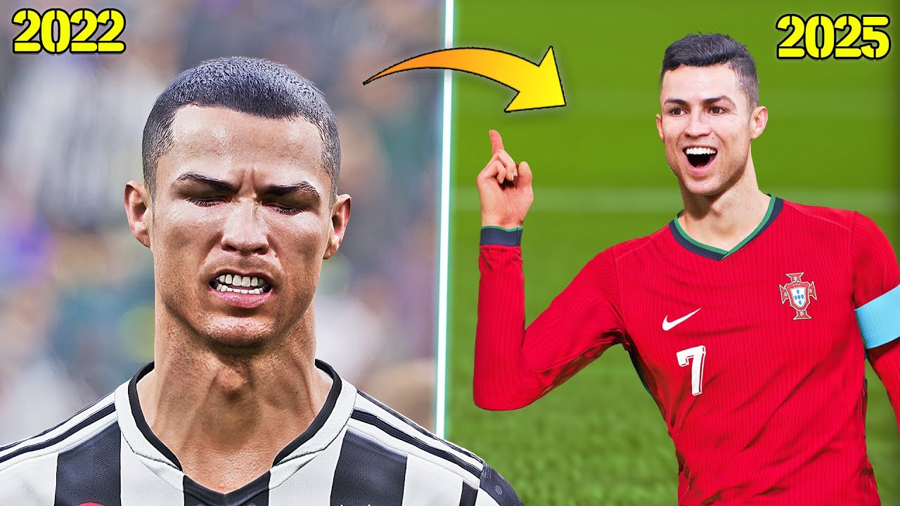 eFootball 2025 vs eFootball 2022 - Release vs Now | Gameplay and Graphics Comparison