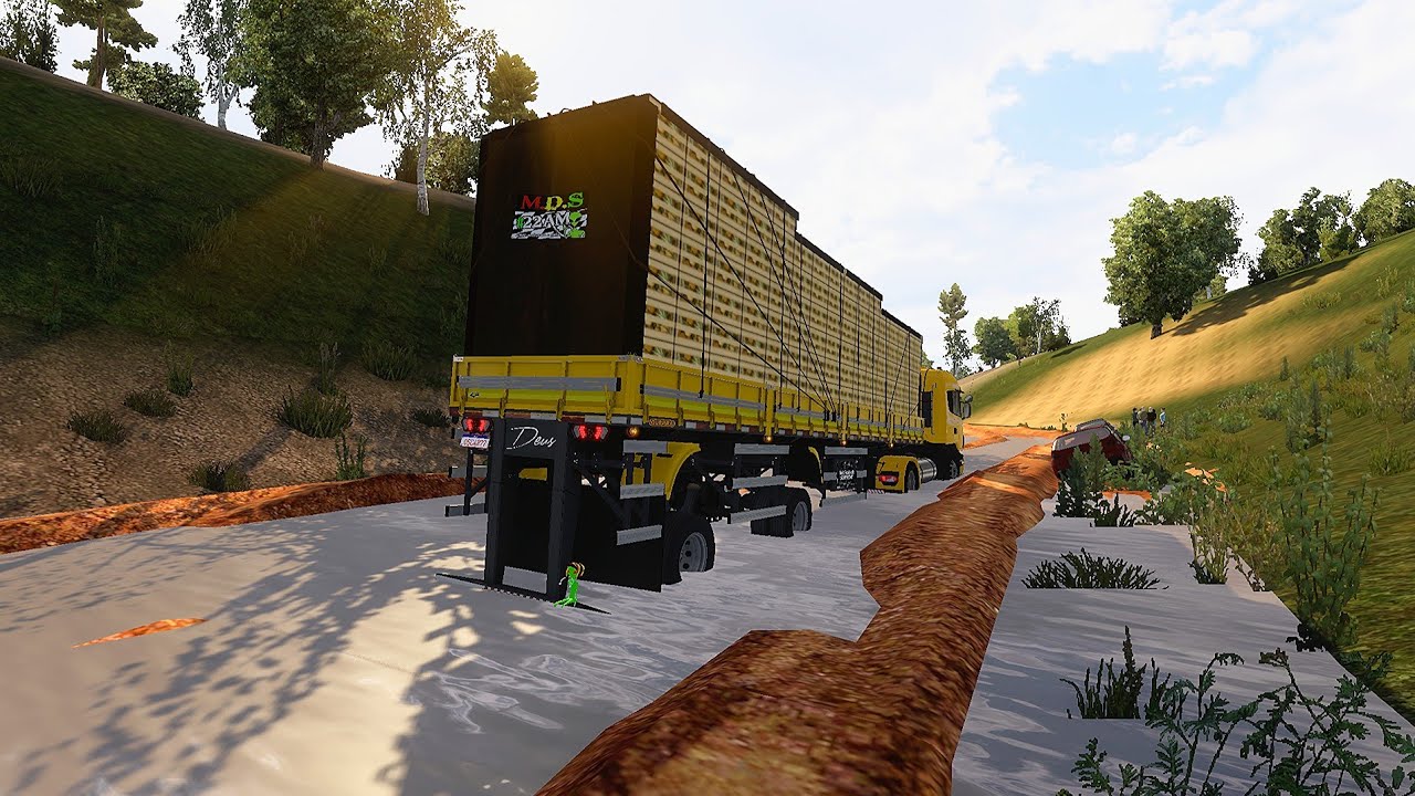 Finalizando a Viagem na Scania R420 - na Carretinha Dois Eixos - ETS 2