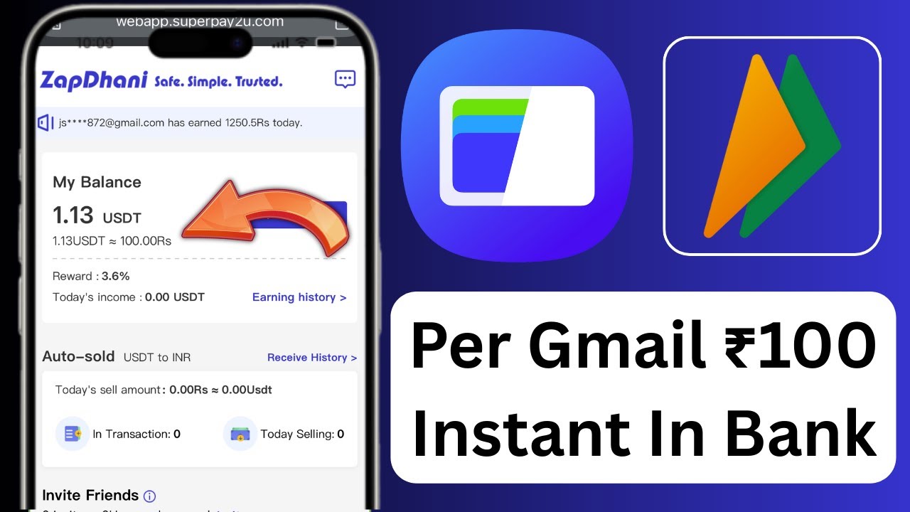 💰Ar Wallet 2nd App {₹100 Free Cash} New Loot Trick | Instant Payment in UPI | Free Earning Website 😍