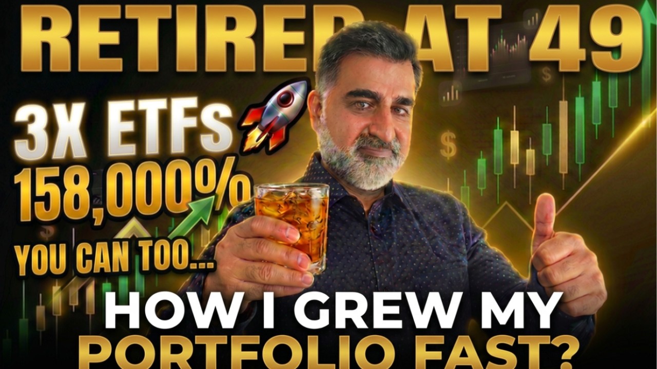 💰How I Built Wealth Fast, Shifted to Income 🎯 Retired at 49 Using ETFs That Grew 158,000%💰