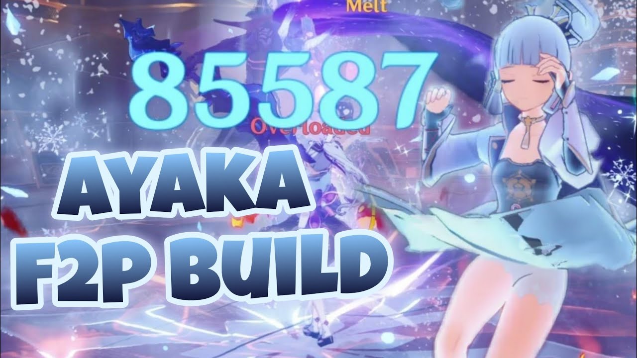 Genshin Impact - Kamisato Ayaka F2P Build Guide (Insane Burst Damage + Tips) 