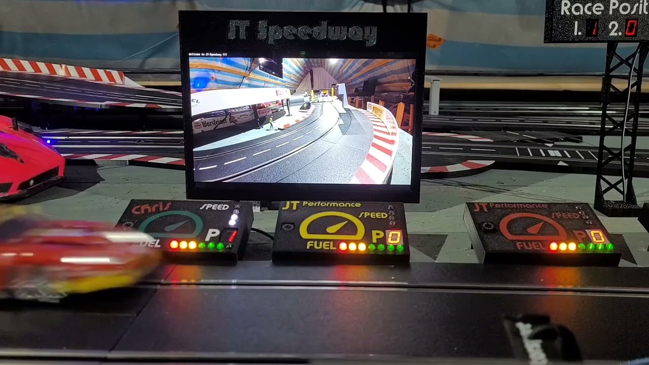 Videowall an der Carrerabahn