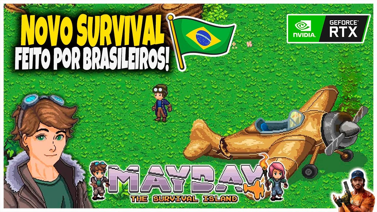 🇧🇷 JOGO BRASILEIRO CHOCANDO O MUNDO! Mayday The Survival Island É INCRÍVEL! 🎮