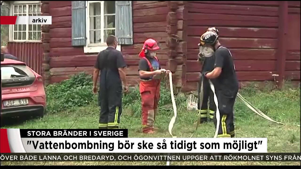 Stora bränder i Sverige - Nyheterna (TV4)