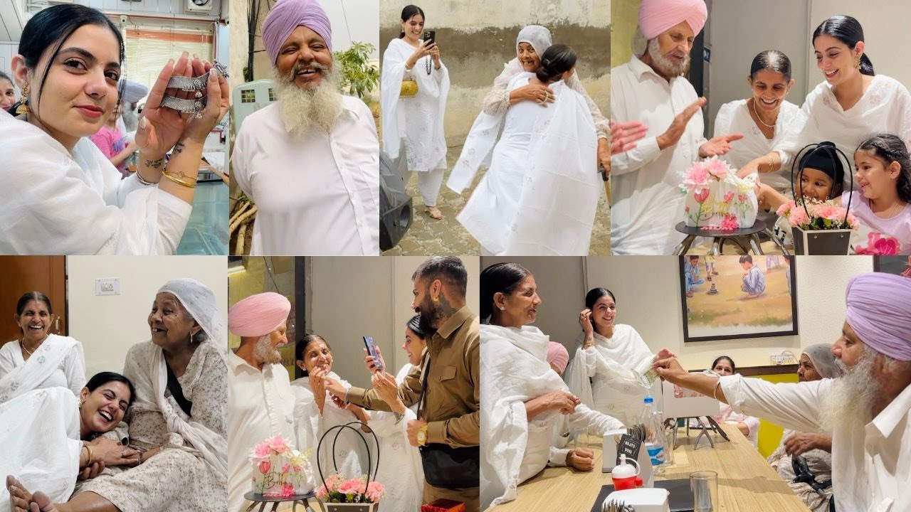 SOHRA DAD KEHNDE MAE V JAU | PEHLI VAAR NANI  NAL KITA MUM DA BIRTHDAY CELEBRATE | INDER & KIRAT