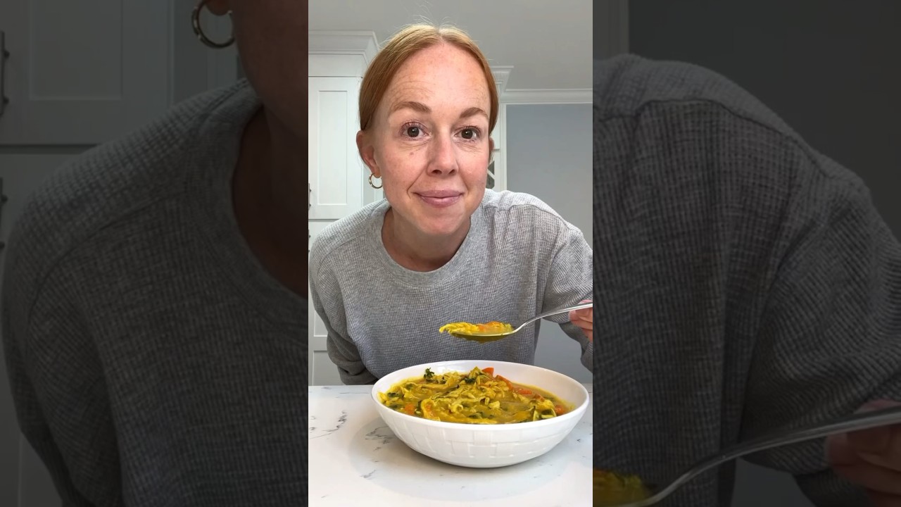 Golden Chicken Lentil Soup 