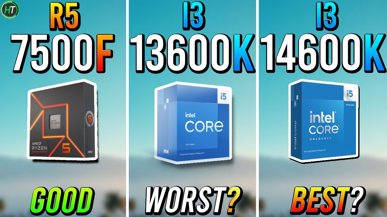 Ryzen 5 7500F против i5 13600K против i5 14600K — огромная разница?