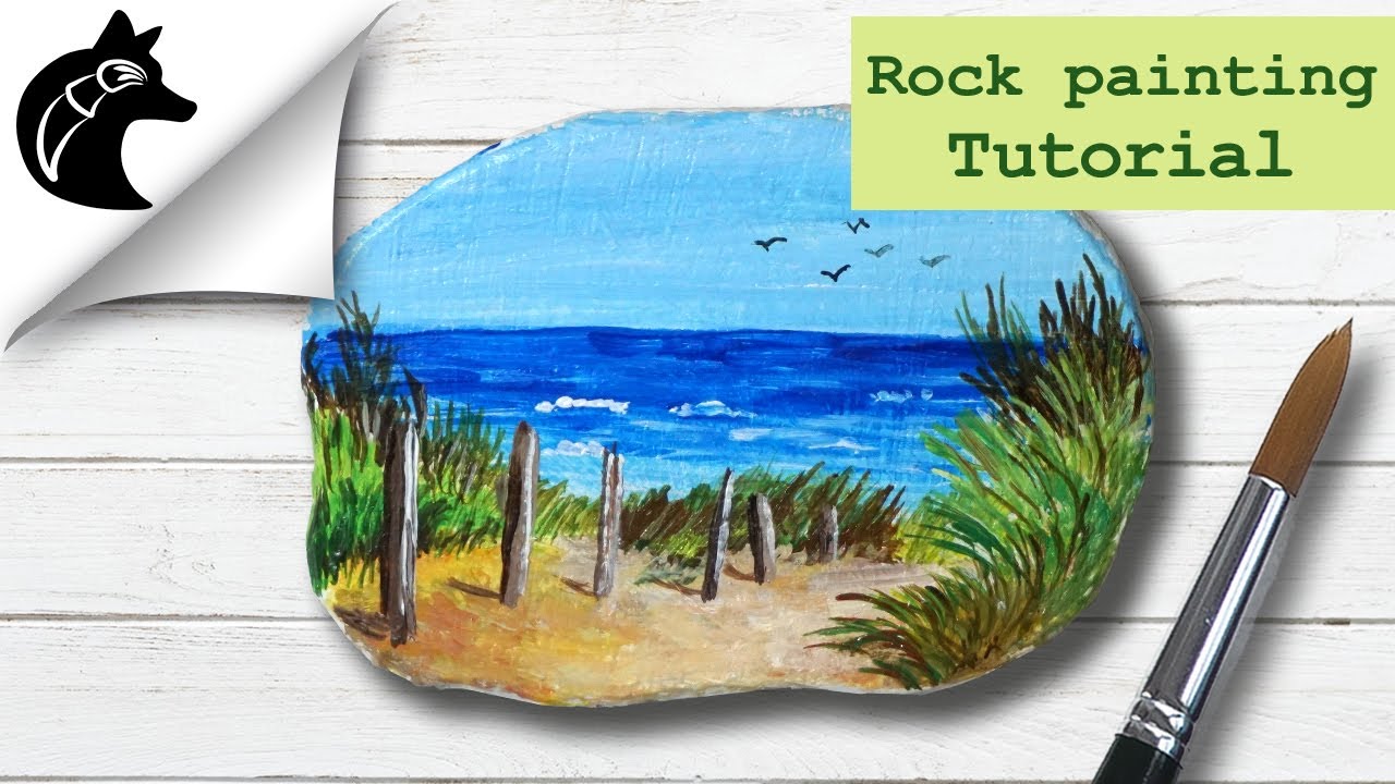 Rock Painting Tutorial For Beginners Beach