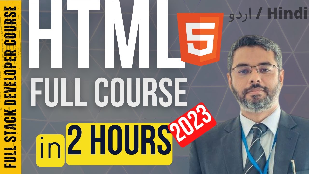 HTML Full Course in 2 Hours in Urdu/Hindi | Complete HTML Course for beginners