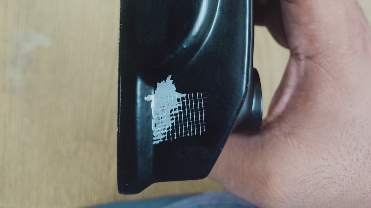 Tape test/Adhesion test for painted/powder coated parts.