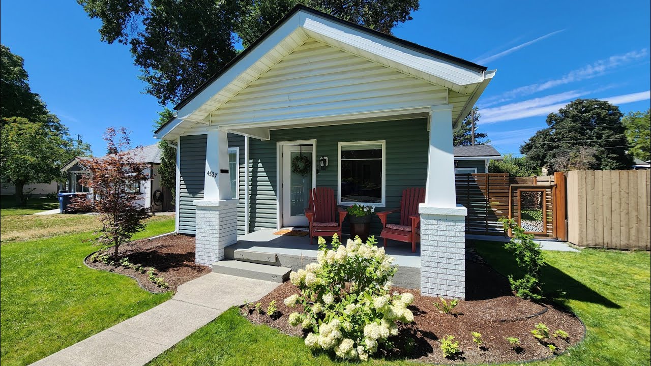 Cutest updated Craftsman, 2 beds, 2 baths up, deck, North Spokane, WA, $375,000