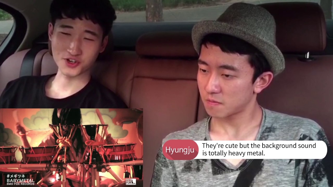 Korean guys react to BABYMETAL - Megitsune [Eng Sub]