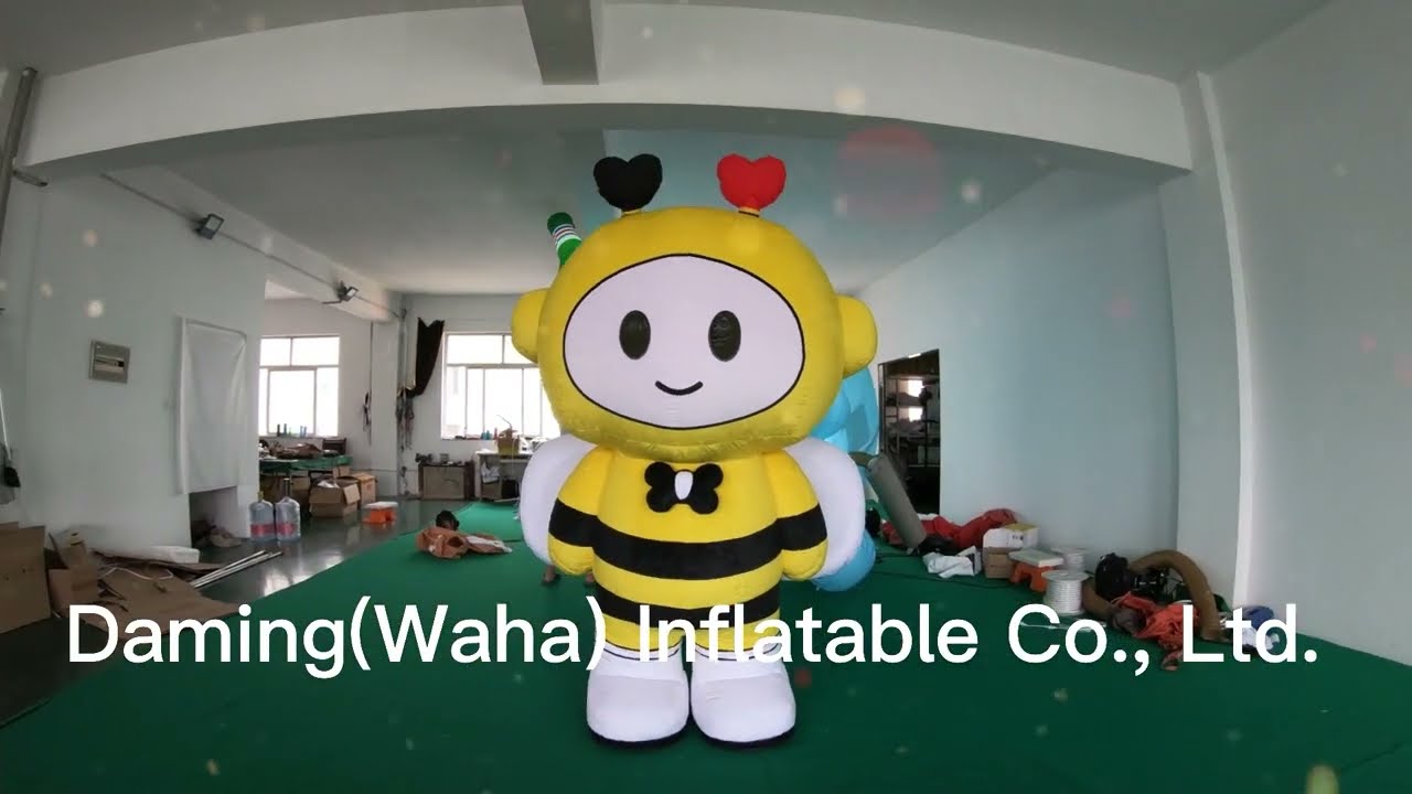 lovely cartoon bee inflatable honeybee mascot costume for advertising decoration