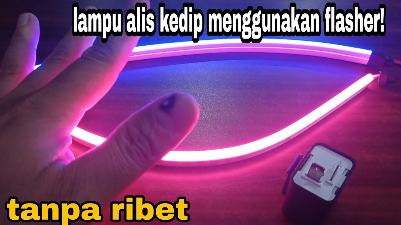 tutorial mudah,lampu alis kedip menggunakan flasher sein@zona channel