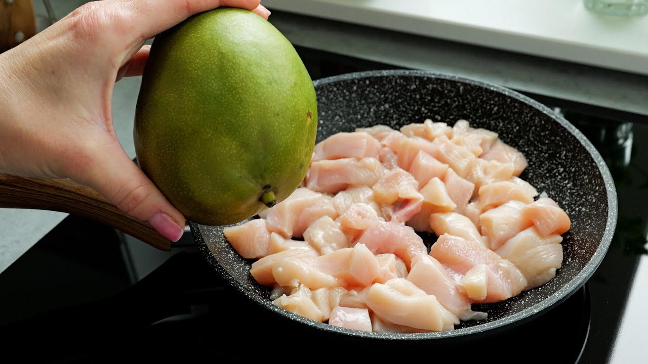 Добавьте манго к курице! Невероятно простой и вкусный рецепт ужина!