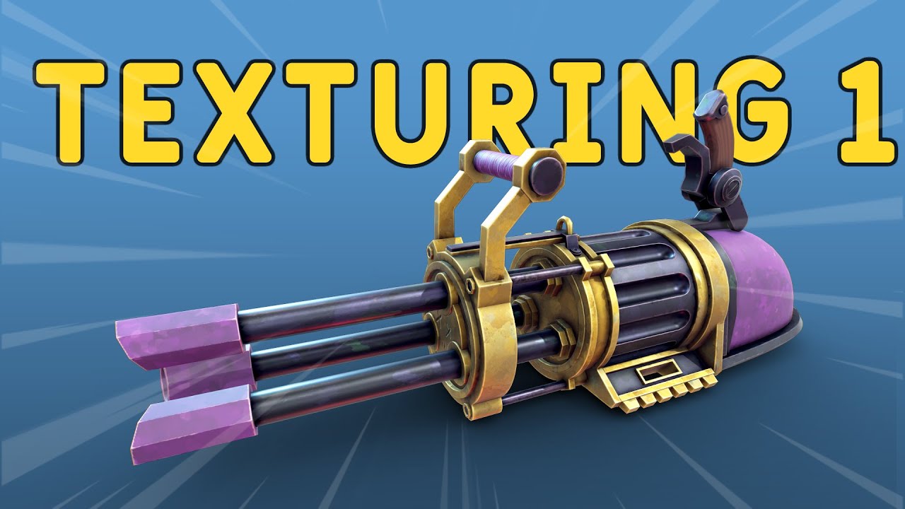 Tutorial series: Arcane Jinx minigun Texturing 1 : Blocking textures