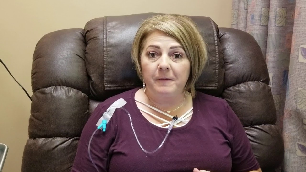Breast Cancer Video Diary (Short #1) - Quick Video of patient doing her first round of chemotherapy